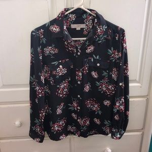 Ann Taylor Loft’s Floral Blouse